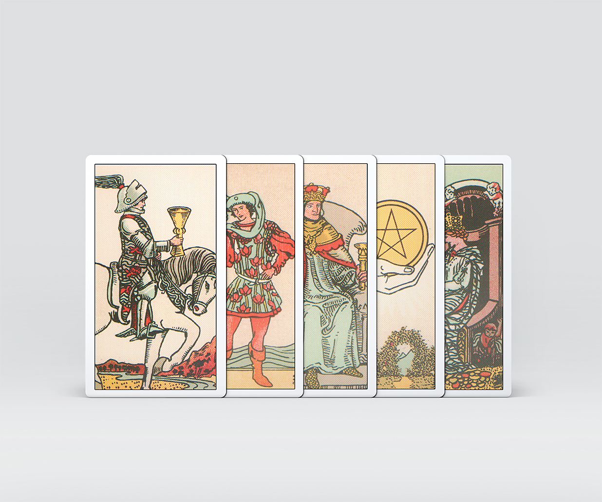 带包装盒的塔罗牌卡牌样机 mockup8组插图