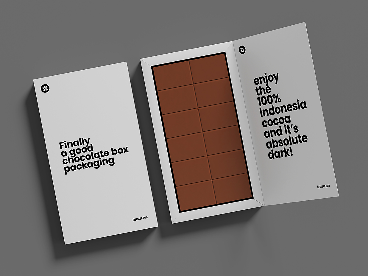 食品包装盒巧克力盒纸盒样机mockup插图