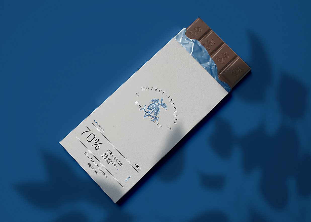食品包装盒巧克力盒纸盒样机mockup插图