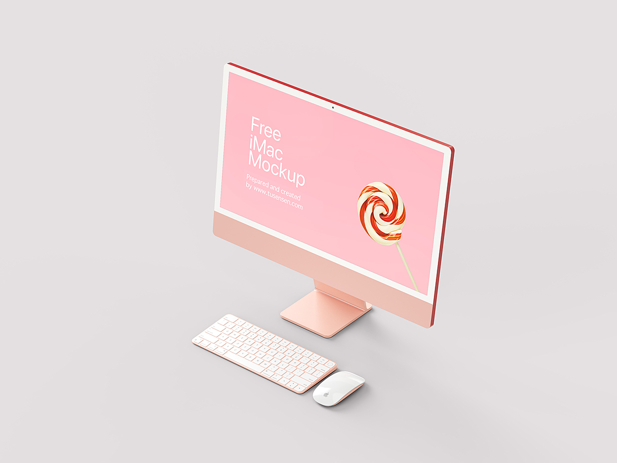 高质感iMac样机mockup4组插图