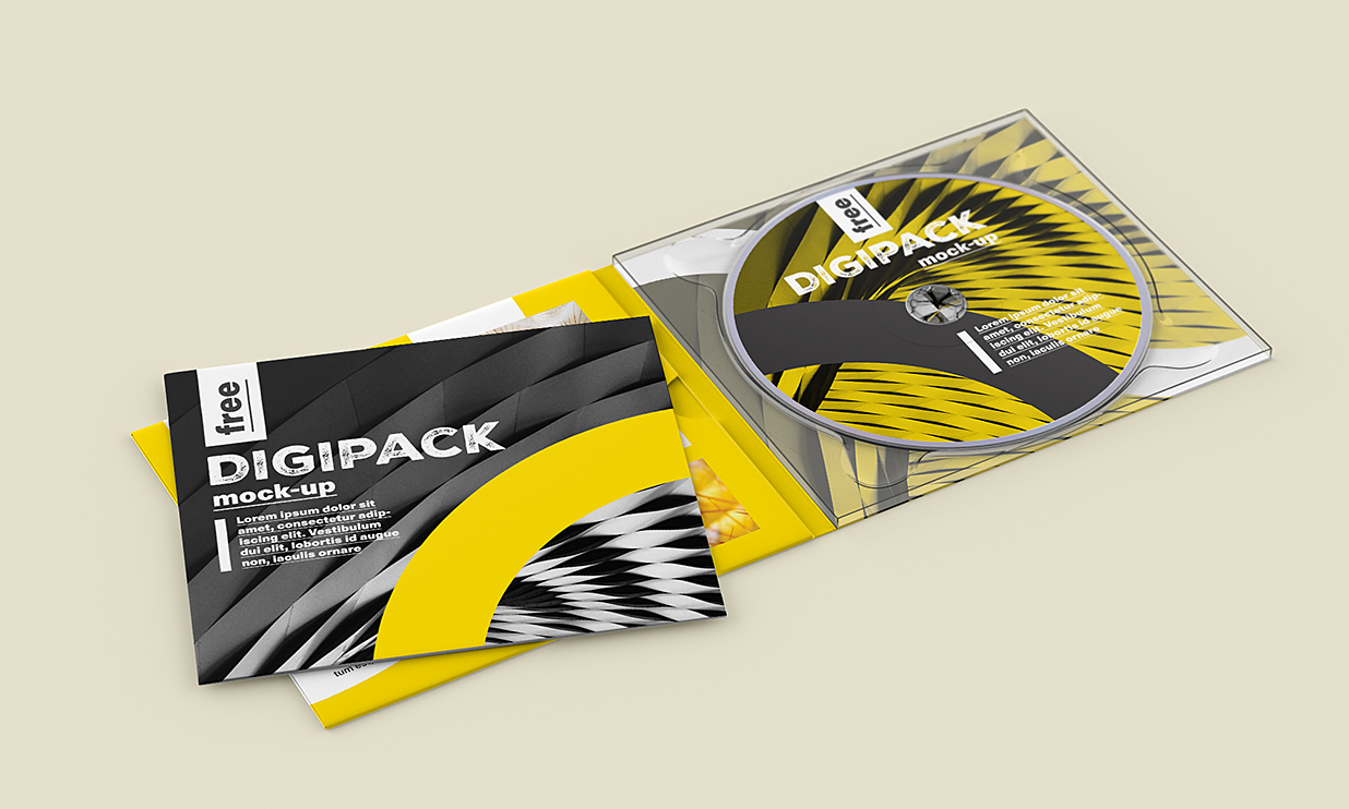 高质感CD光盘样机mockup5组插图1