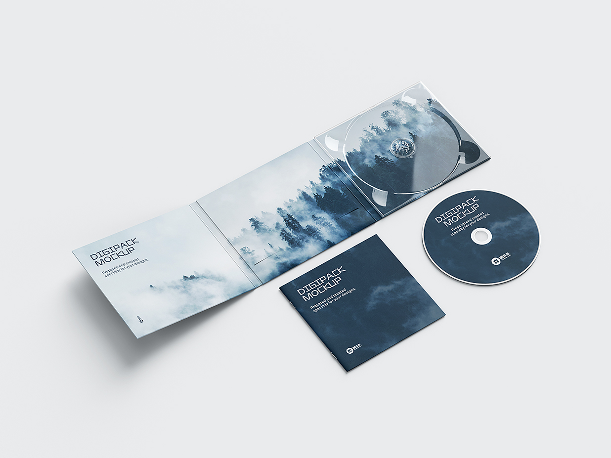 CD光盘样机mockup5组插图1