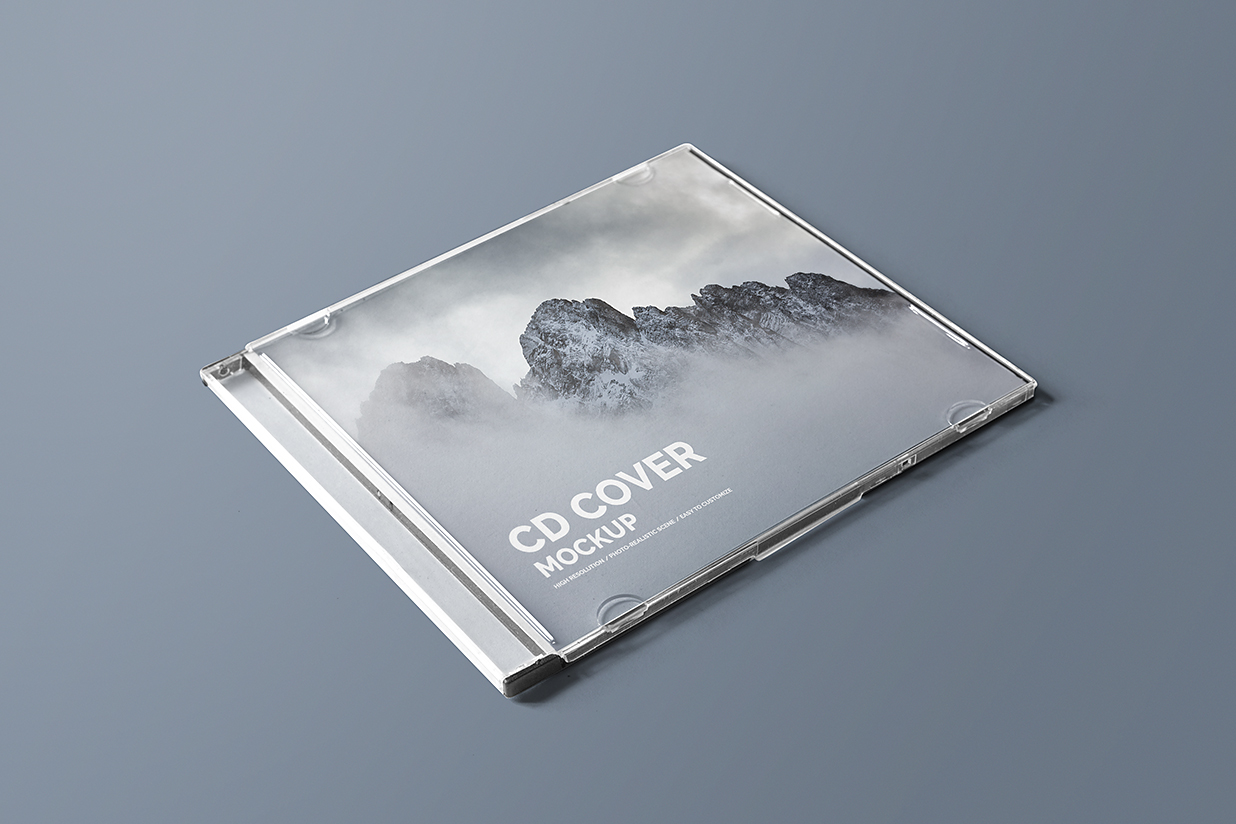 CD光盘封面样机mockup4组插图1