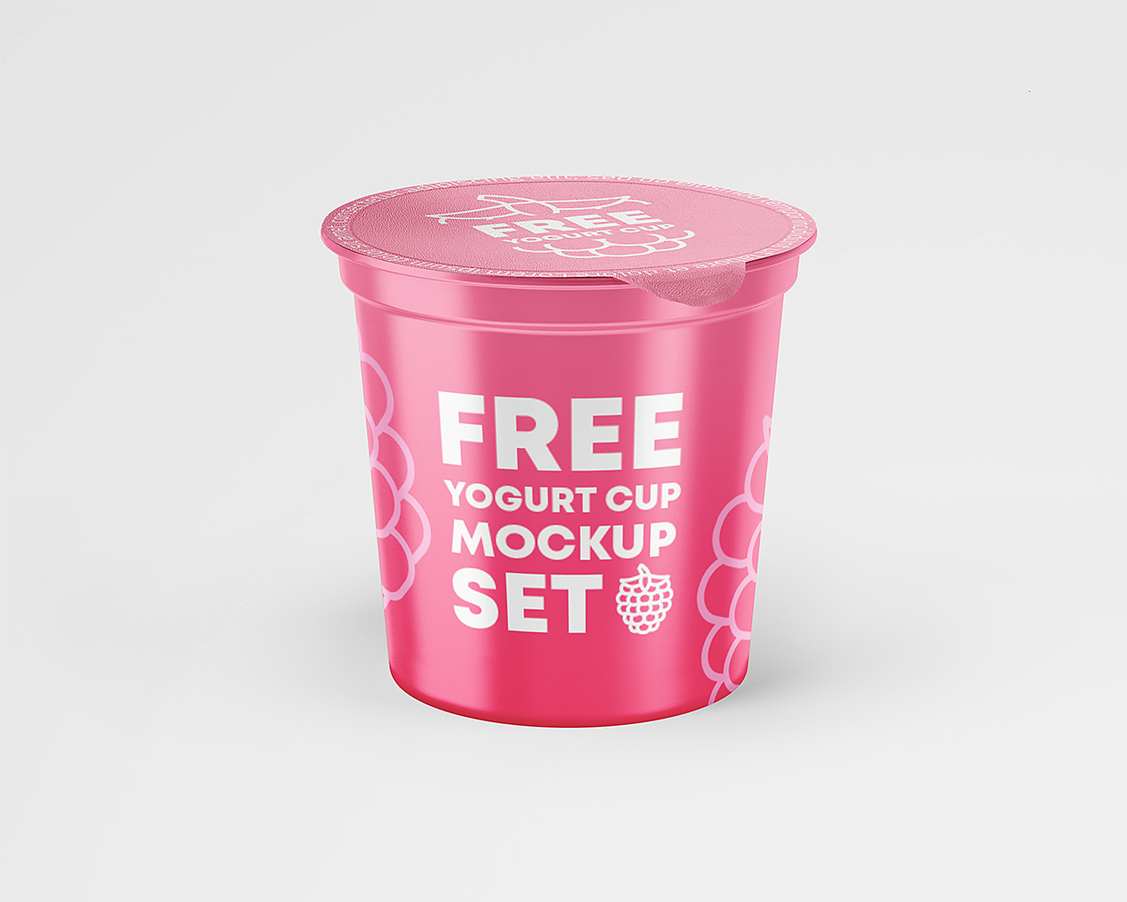 酸奶杯包装样机mockup2组插图1