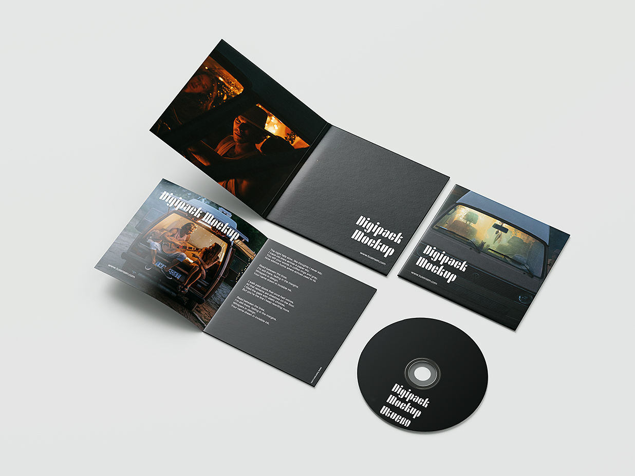 高质感CD光盘样机mockup5组插图2