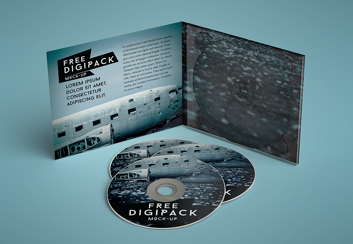 CD光盘样机mockup3组插图2