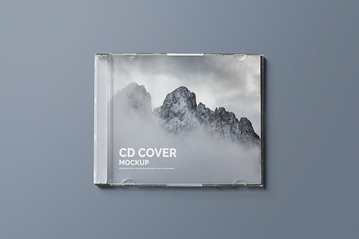 CD光盘封面样机mockup4组插图2