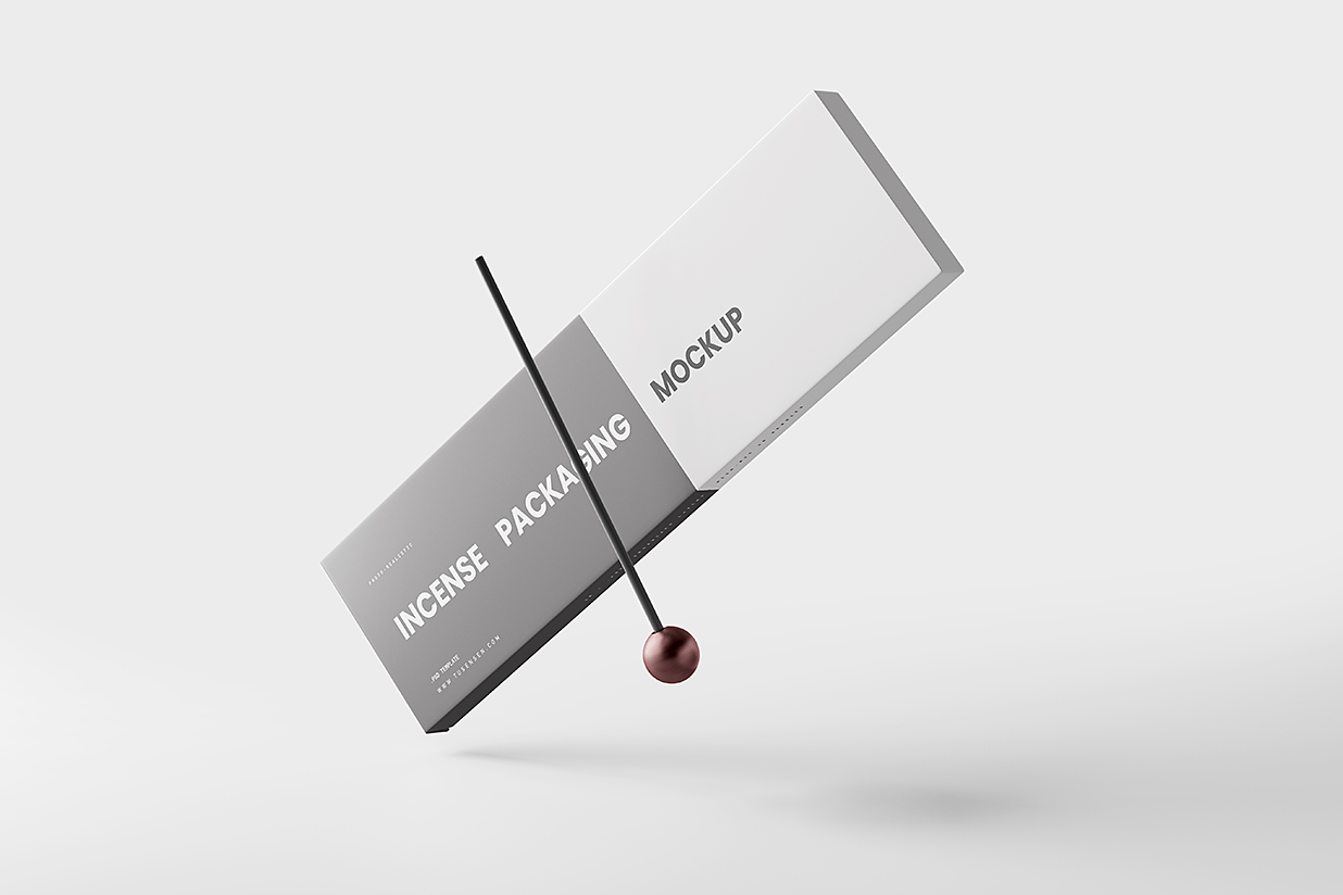 带包装盒的线香样机mockup5组插图2
