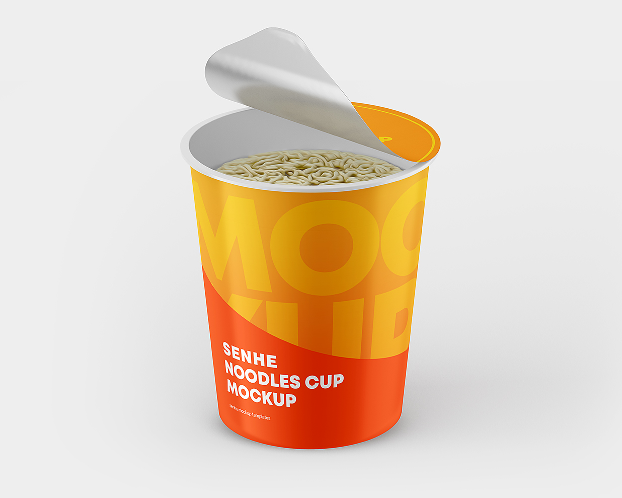 速食桶方便面泡面包装样机mockup3组插图2