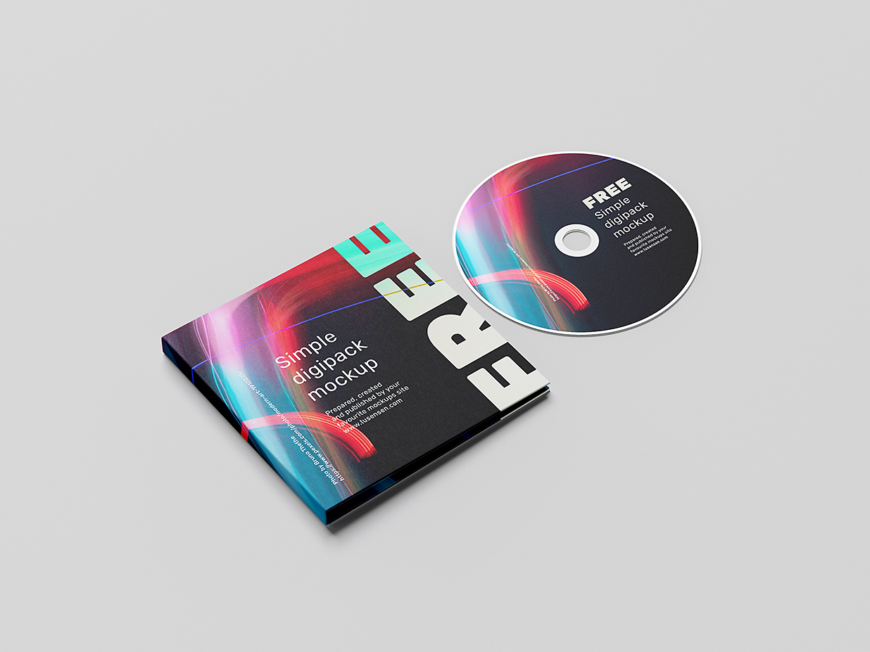 精致的CD光盘样机mockup5组插图3