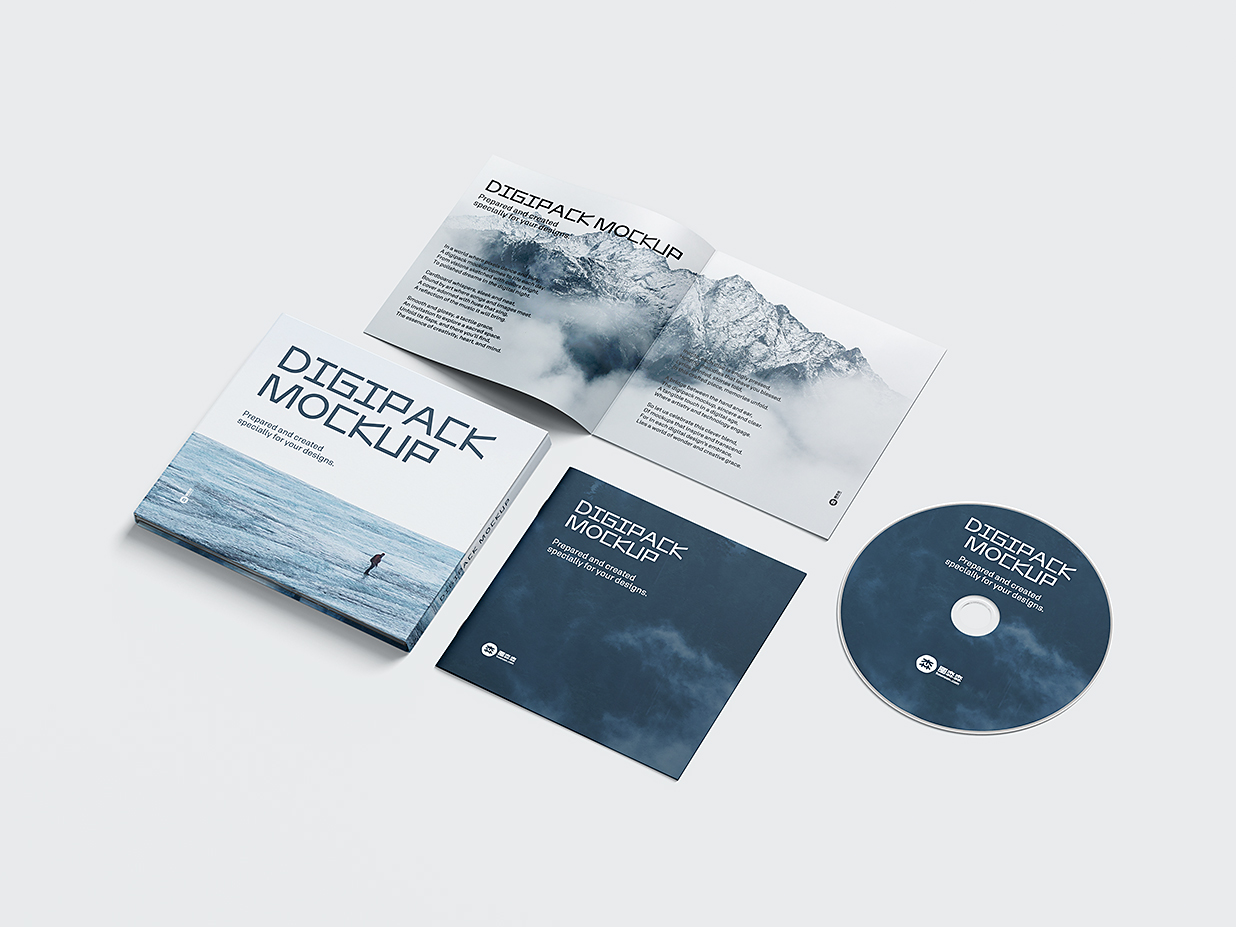 CD光盘样机mockup5组插图3