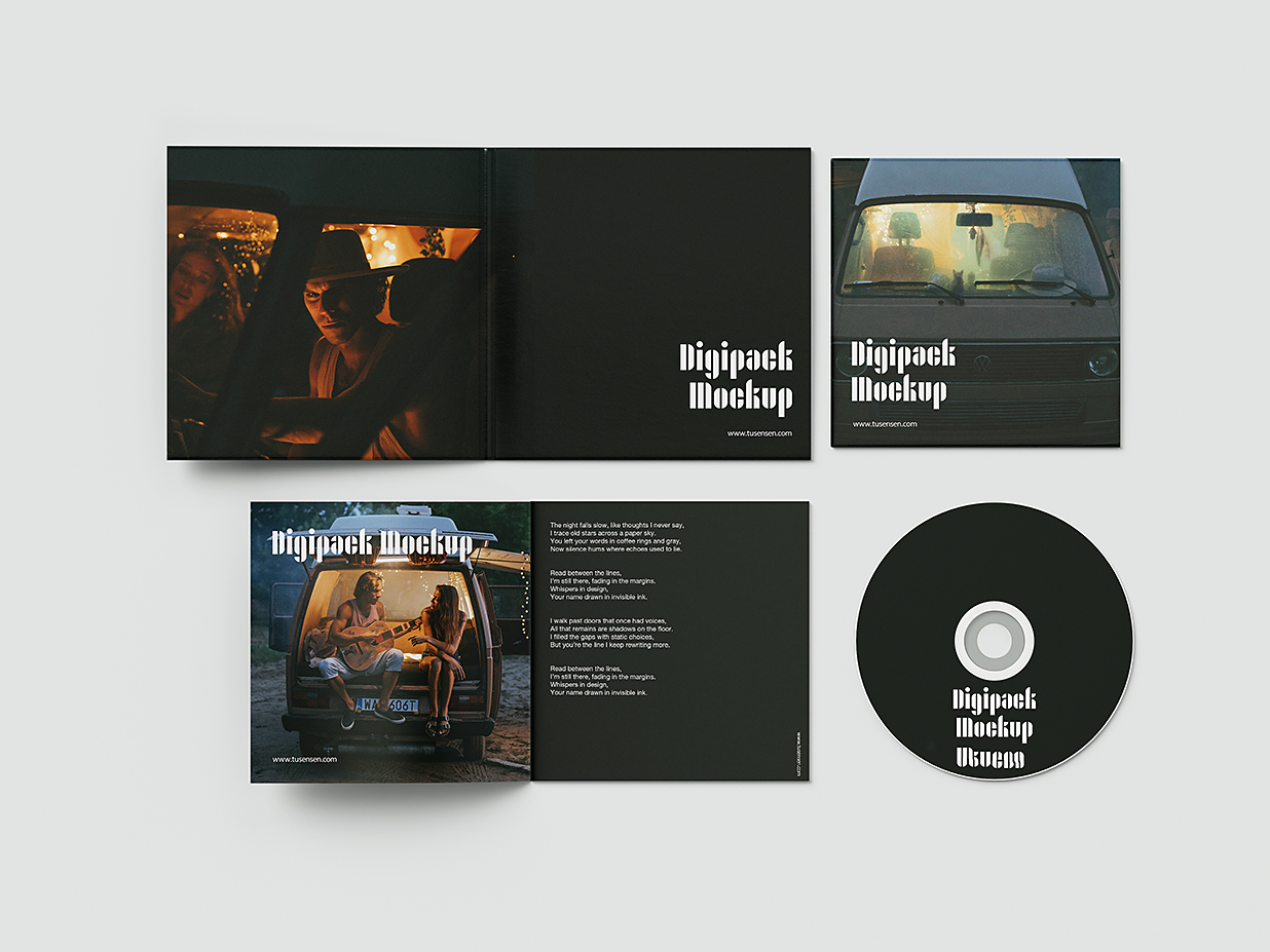 高质感CD光盘样机mockup5组插图3