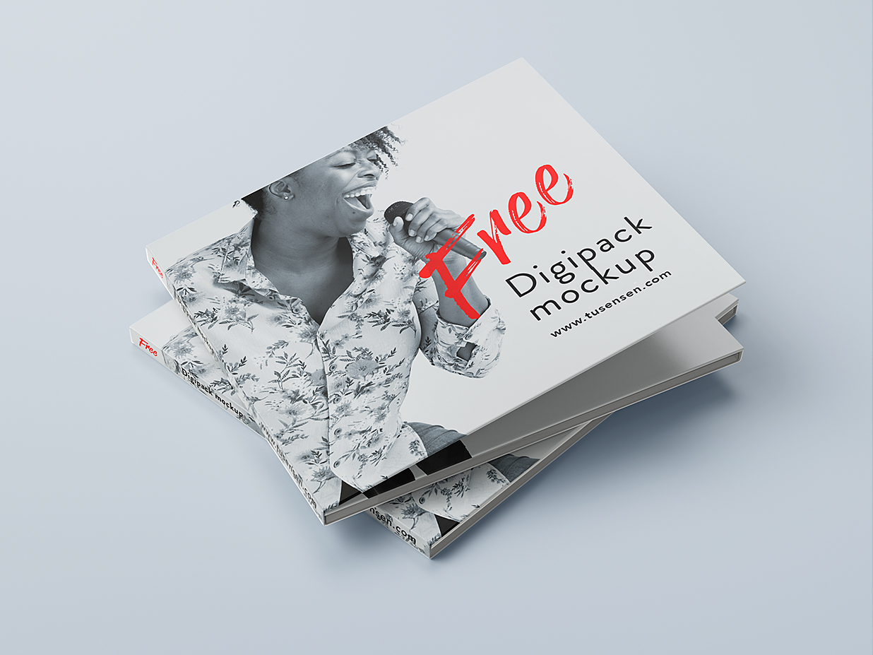 优雅的CD光盘样机mockup6组插图4