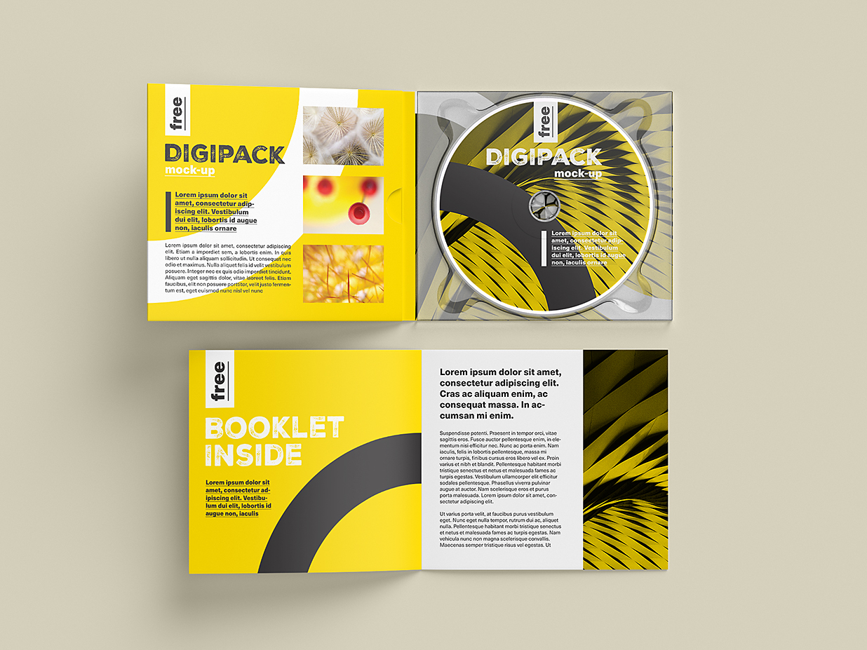 高质感CD光盘样机mockup5组插图4