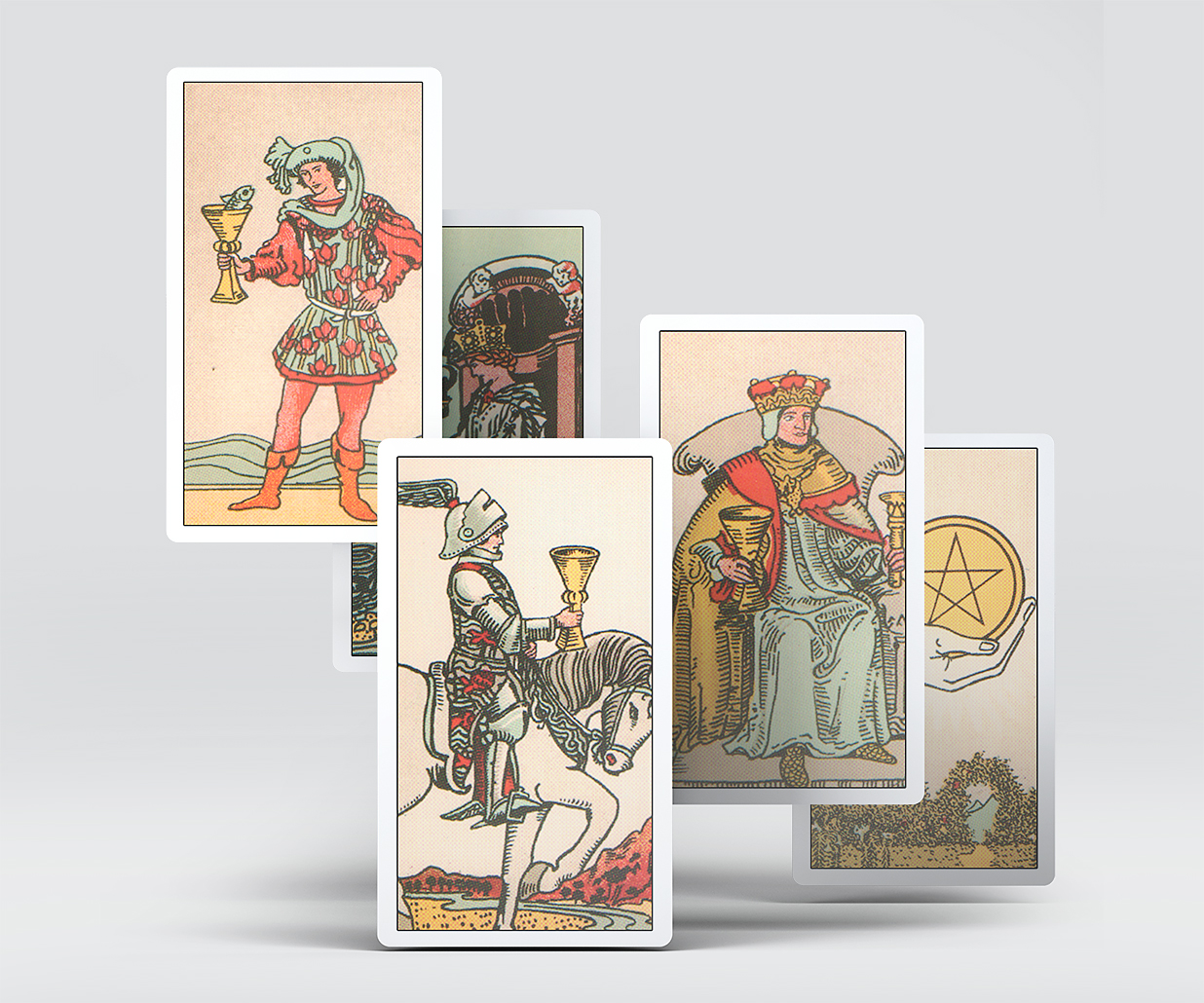 带包装盒的塔罗牌卡牌样机 mockup8组插图4