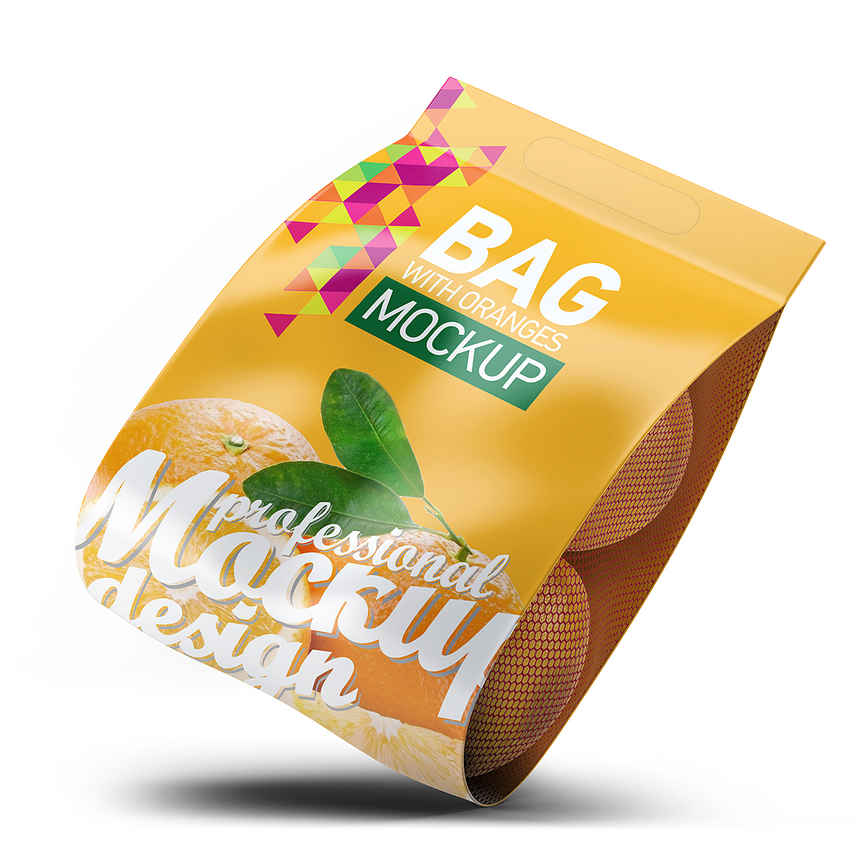 水果手提袋包装袋礼品袋样机mockup6组插图4