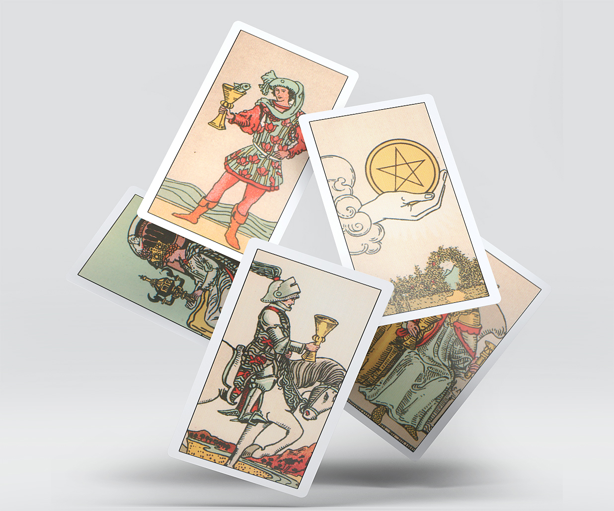 带包装盒的塔罗牌卡牌样机 mockup8组插图5