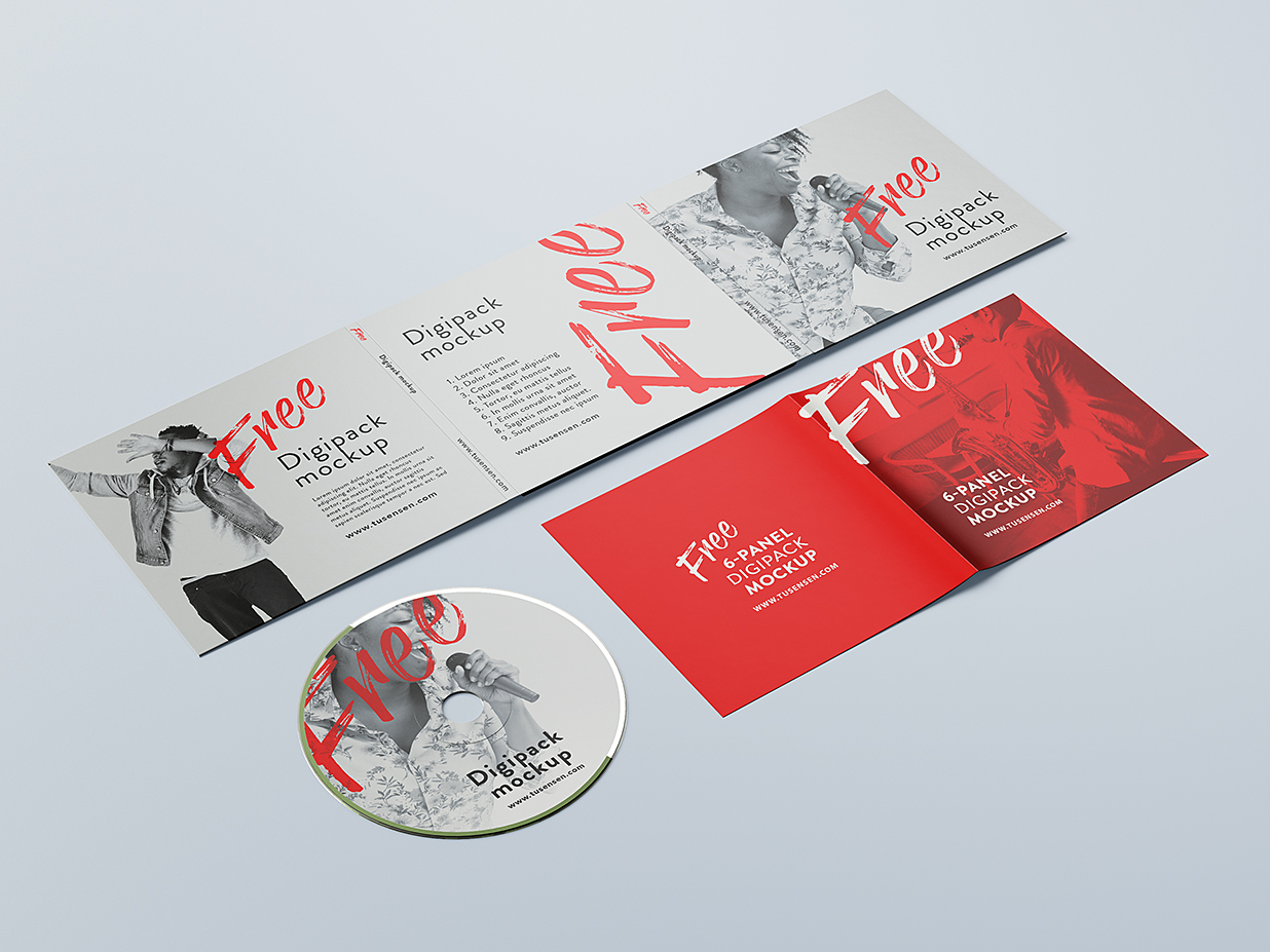 优雅的CD光盘样机mockup6组插图5