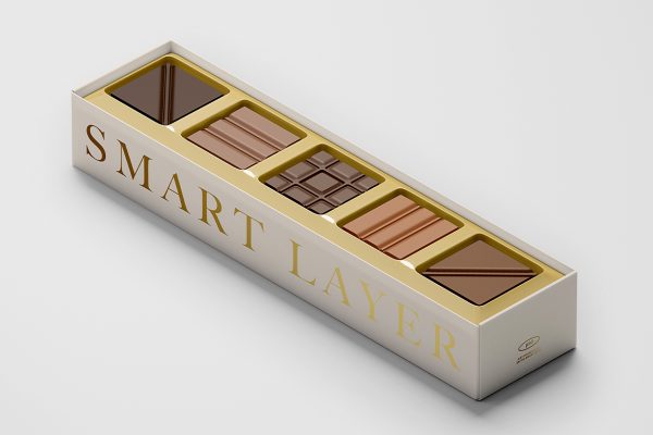 长条巧克力礼盒包装样机mockup3组