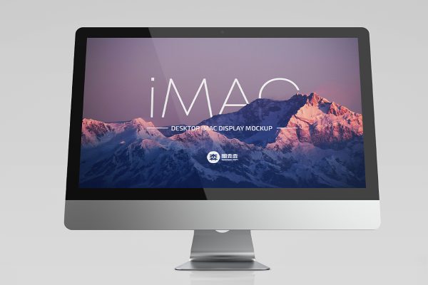 不同角度的iMac样机mockup2组