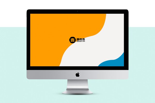 不同角度的iMac样机mockup2组