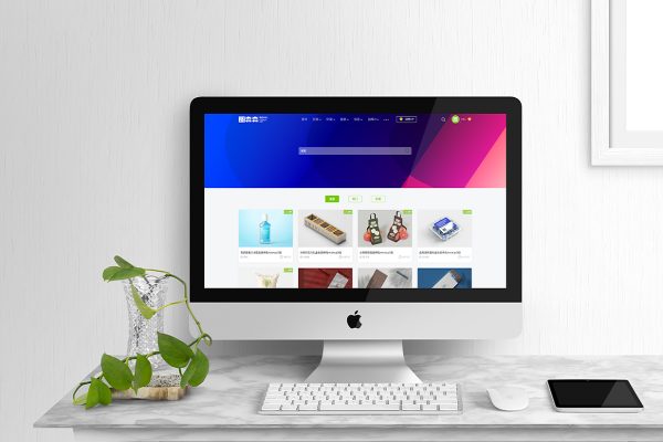 带iPad平板的iMac样机mockup