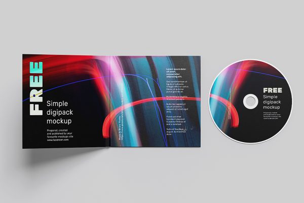 精致的CD光盘样机mockup5组