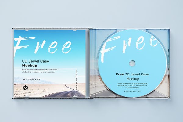 精致的CD光盘样机mockup5组