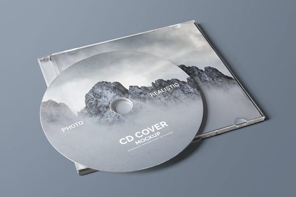 CD光盘封面样机mockup4组