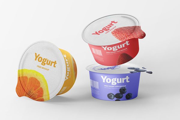 酸奶杯包装样机mockup