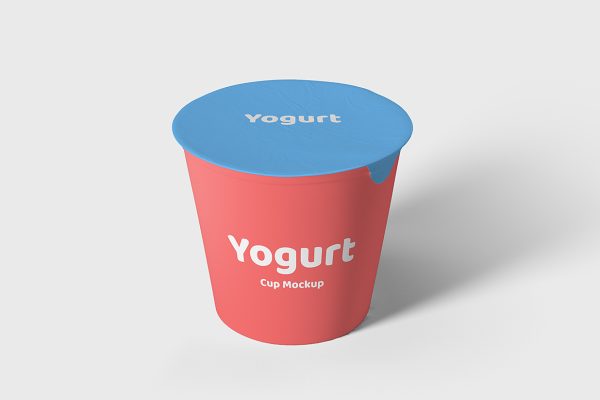 酸奶杯包装样机mockup4组