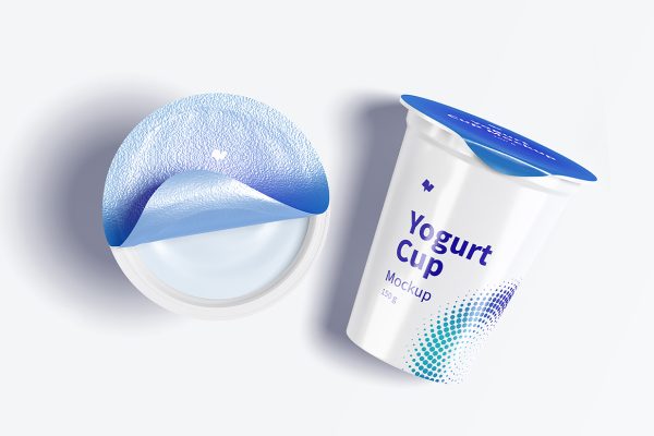 酸奶杯包装样机mockup5组