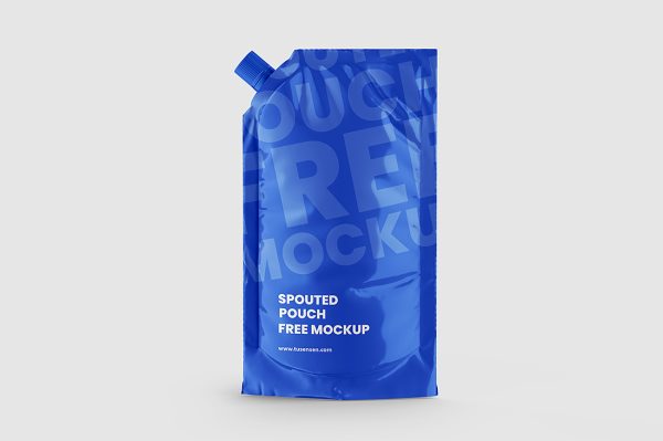 斜口吸嘴袋自立袋包装样机 mockup3 组