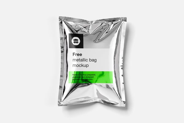 零食袋膨化食品袋真空袋包装样机mockup3组