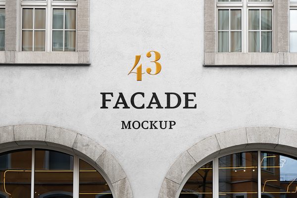 店铺门头招牌样机mockup