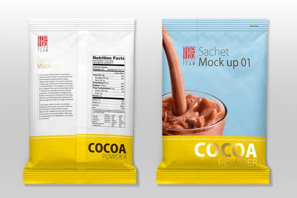 食品包装袋小袋零食袋样机mockup