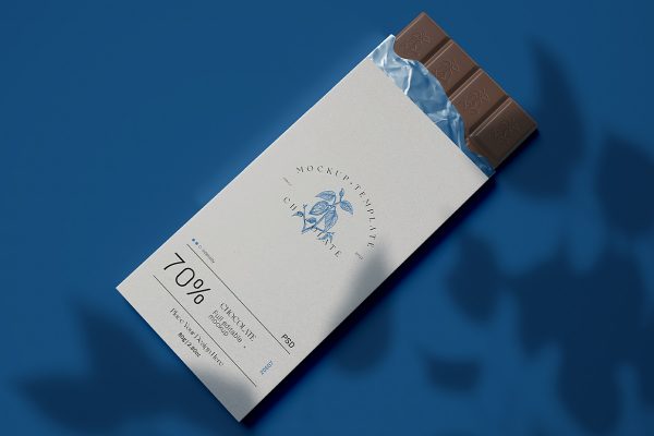 食品包装盒巧克力盒纸盒样机mockup