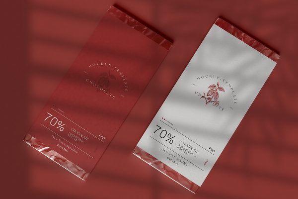 食品包装盒巧克力盒纸盒样机mockup