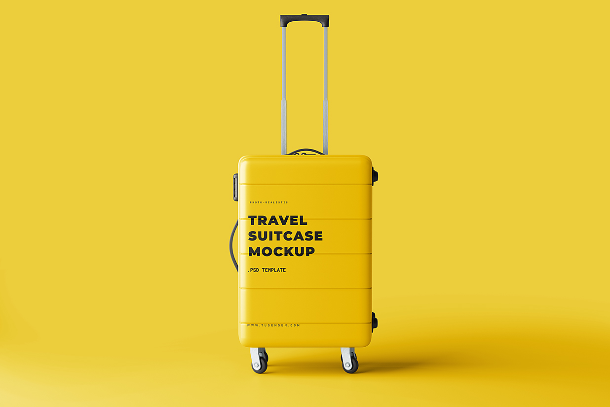 高质感行李箱旅行箱样机mockup8组插图