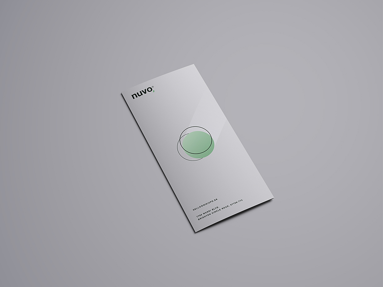 高质感竖版折页三折页样机mockup16组插图1
