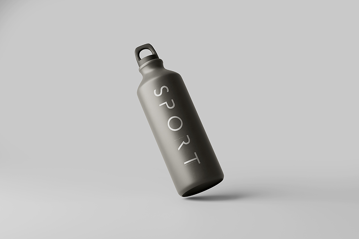高质感运动水瓶水杯样机mockup5组插图1