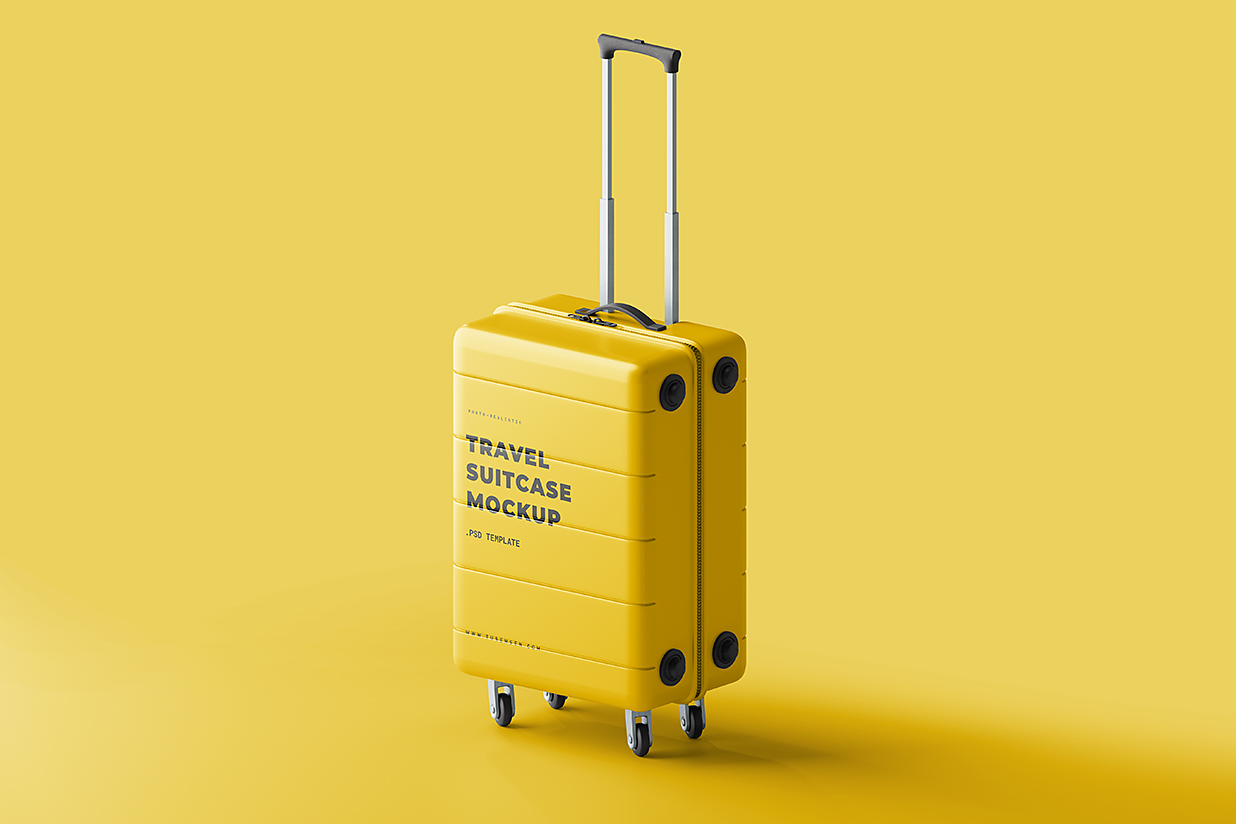 高质感行李箱旅行箱样机mockup8组插图1