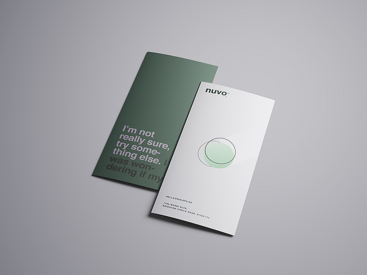 高质感竖版折页三折页样机mockup16组插图2