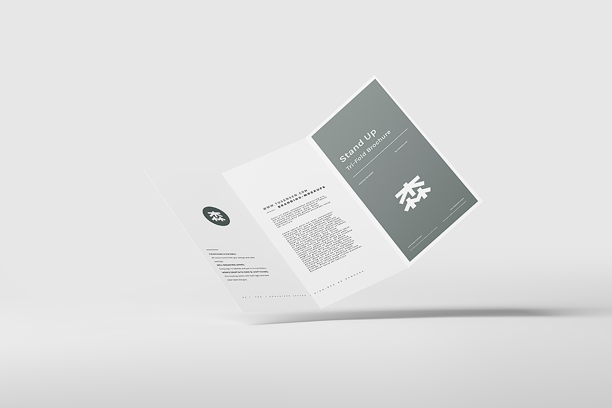 高质感三折页样机mockup5组插图3