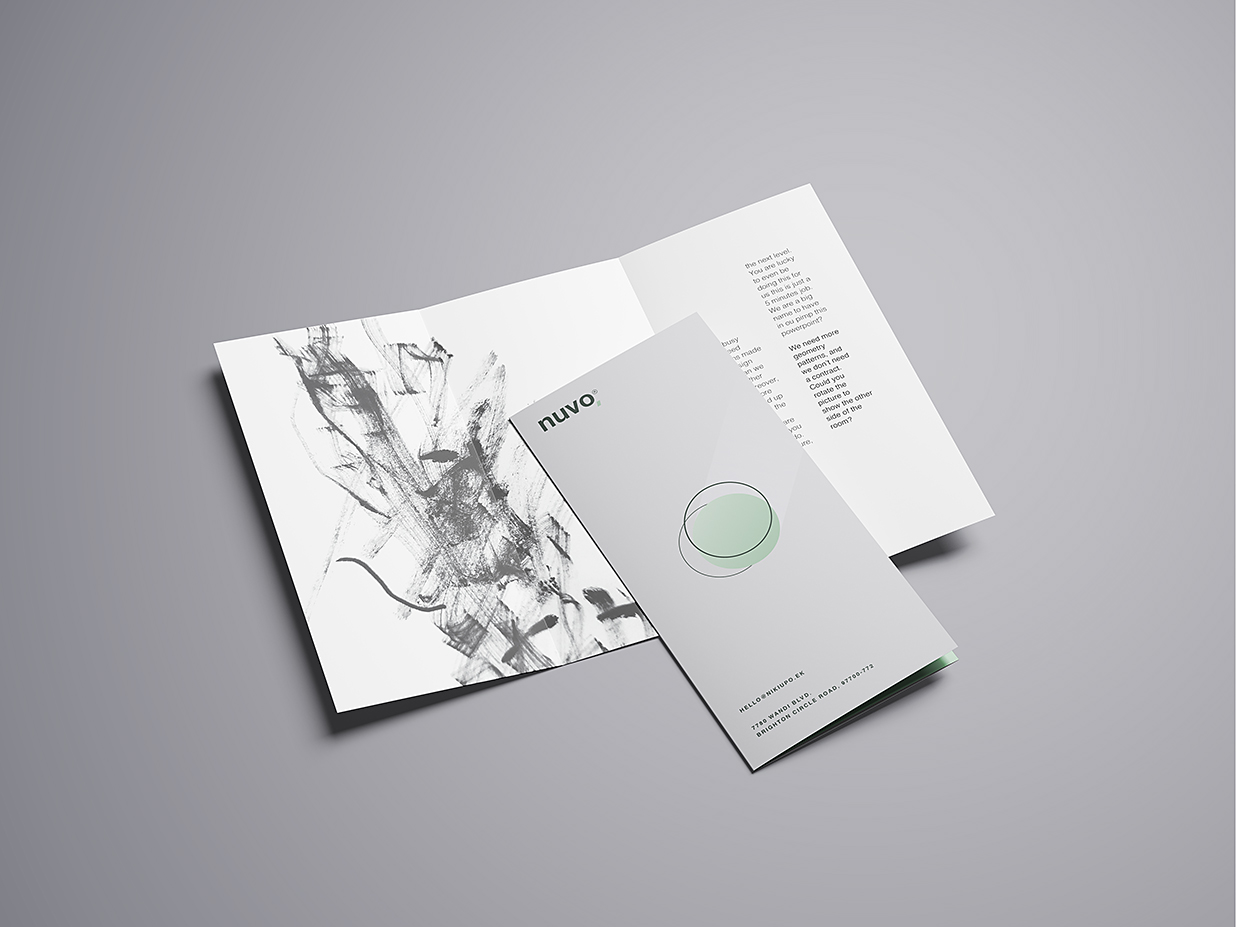 高质感竖版折页三折页样机mockup16组插图4