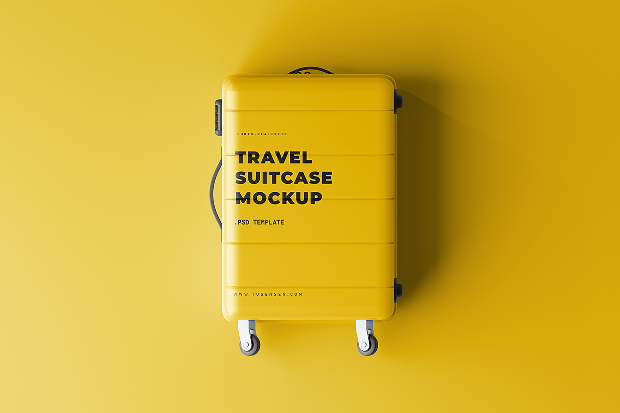 高质感行李箱旅行箱样机mockup8组插图6