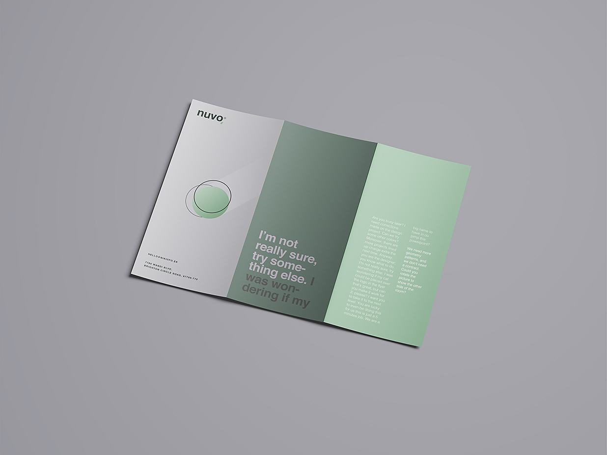 高质感竖版折页三折页样机mockup16组插图6