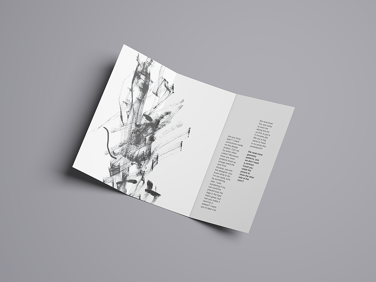 高质感竖版折页三折页样机mockup16组插图7