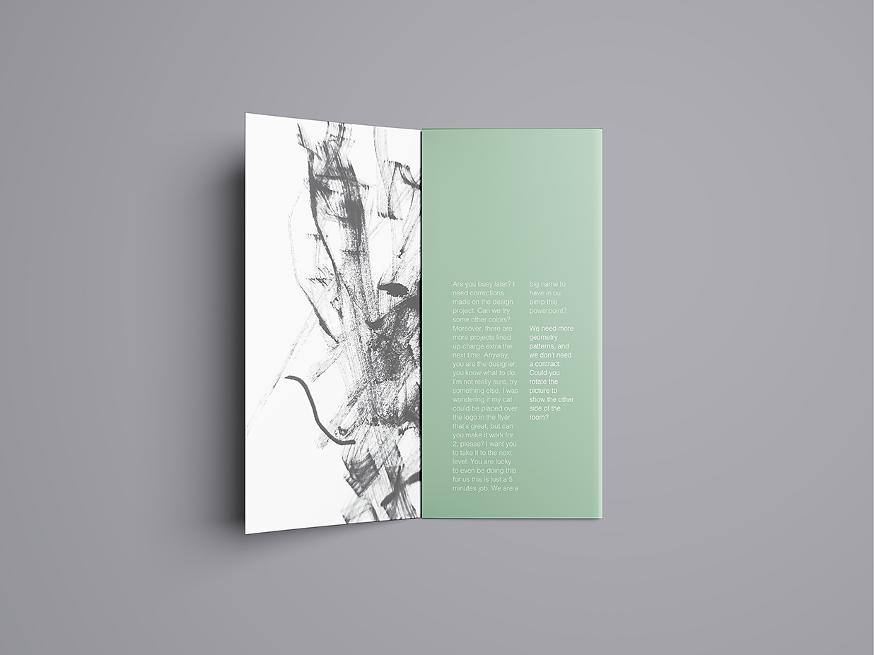 高质感竖版折页三折页样机mockup16组插图8