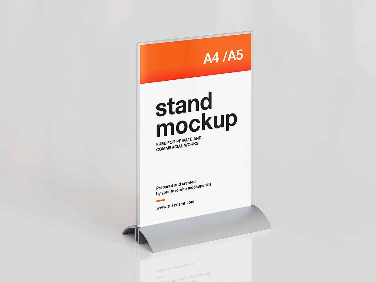 高质感桌牌台卡样机mockup4组插图